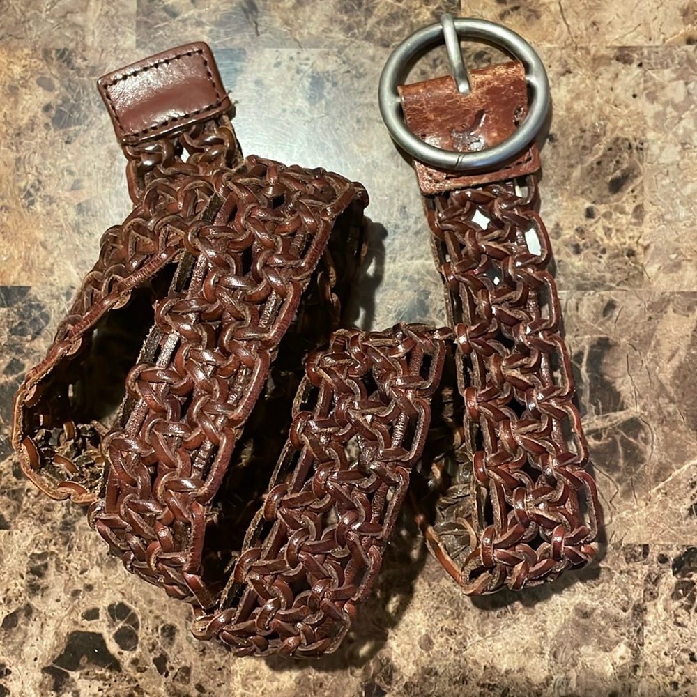 American Eagle Outfitters Leather Woven Belt